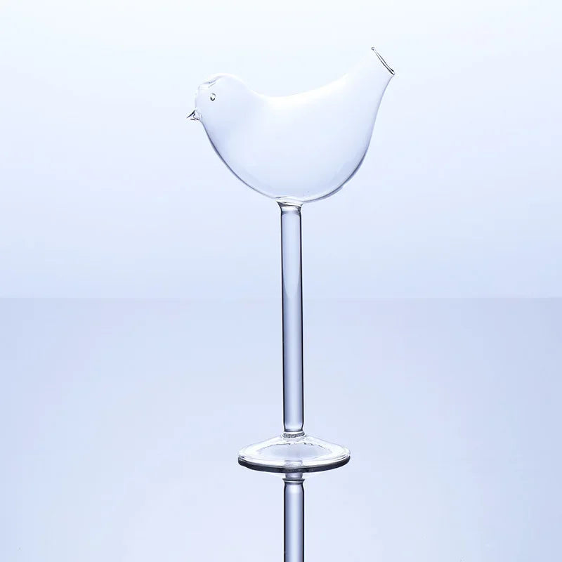 INS Creative Bird Molecular Smoked Cocktail Glass Goblet Bar Disco Nightclub Party DIY Decorate Champagne Flutes Funny Wine Cup Oasis Select 135ml Bird Cocktail Glass
