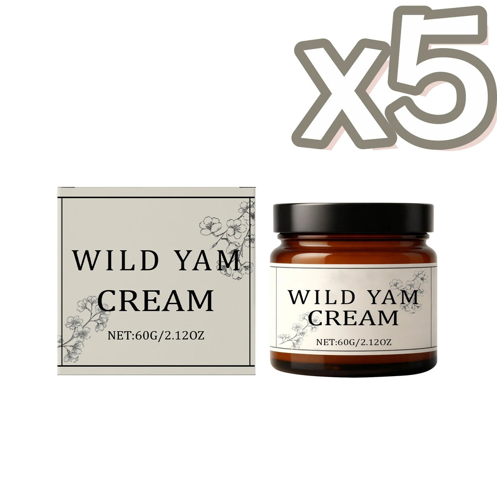 Wild Yam Cream Help Hormone Balance Soothing Menopause Stress Reduce Hot Flashes Women Body Balance Support Body Relief Creams Oasis Select 60g Boxed x 5