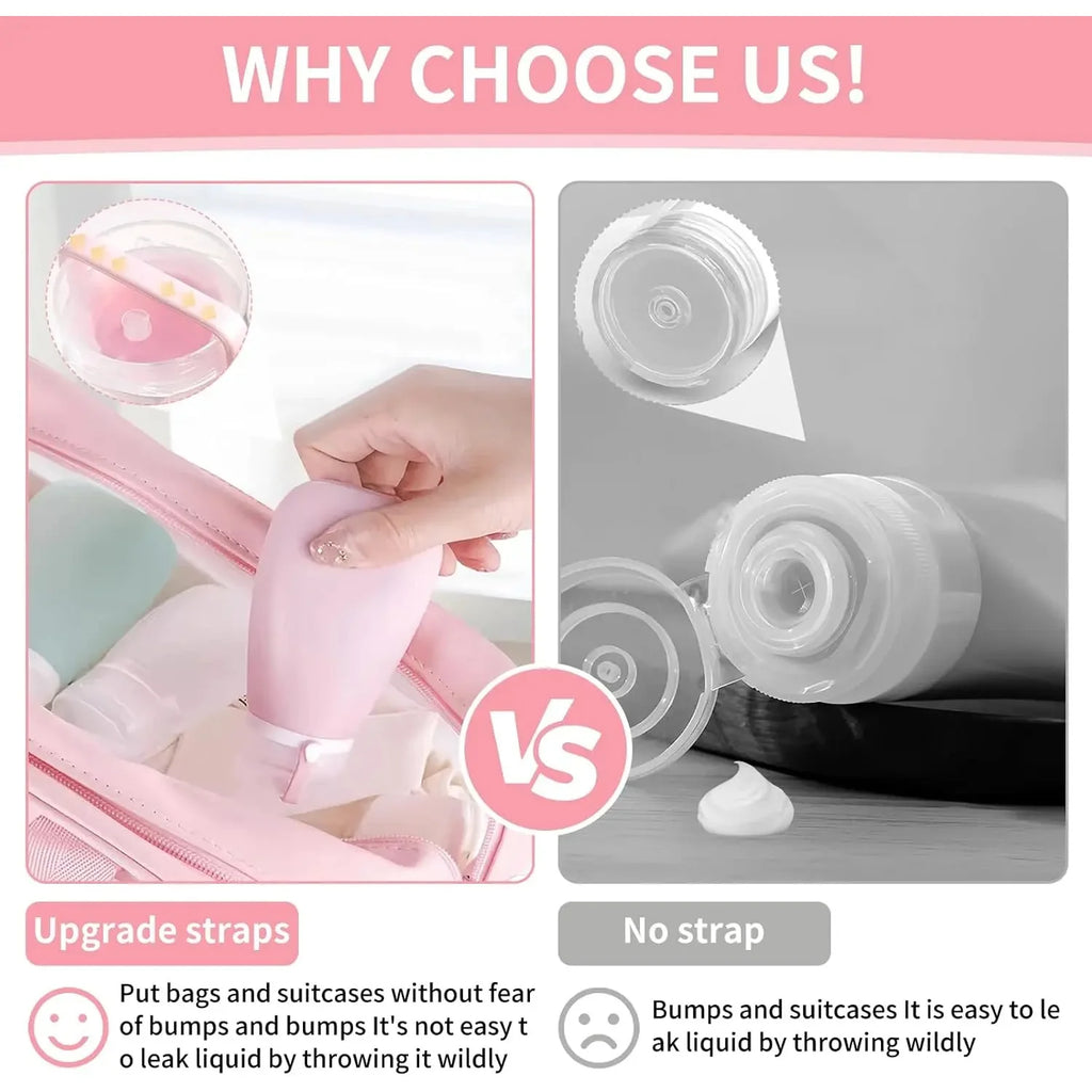4 PCS Silicone Travel Bottles Leak Proof Collapsible Toiletry Shampoo Dispenser Reusable Portable Camping Oil Container 2026 Oasis Select