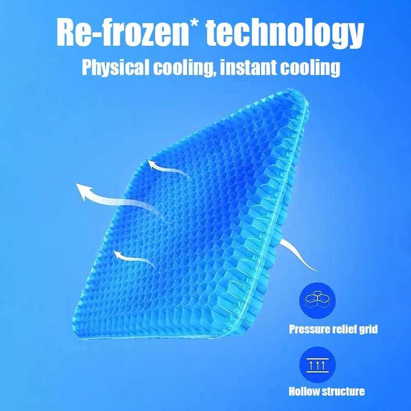 Gel Seat Cushion Breathable Cooling Pad For Summer Car Seat Soft Cooling Pad Office And Home Stool Oasis Select