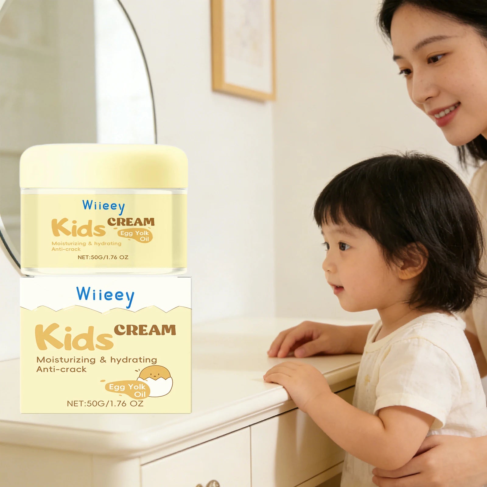 Wiieey Kids Anti-Crack Facial Cream – Deep Moisturizer 50g Baby Moisturizing Cream Oasis Select