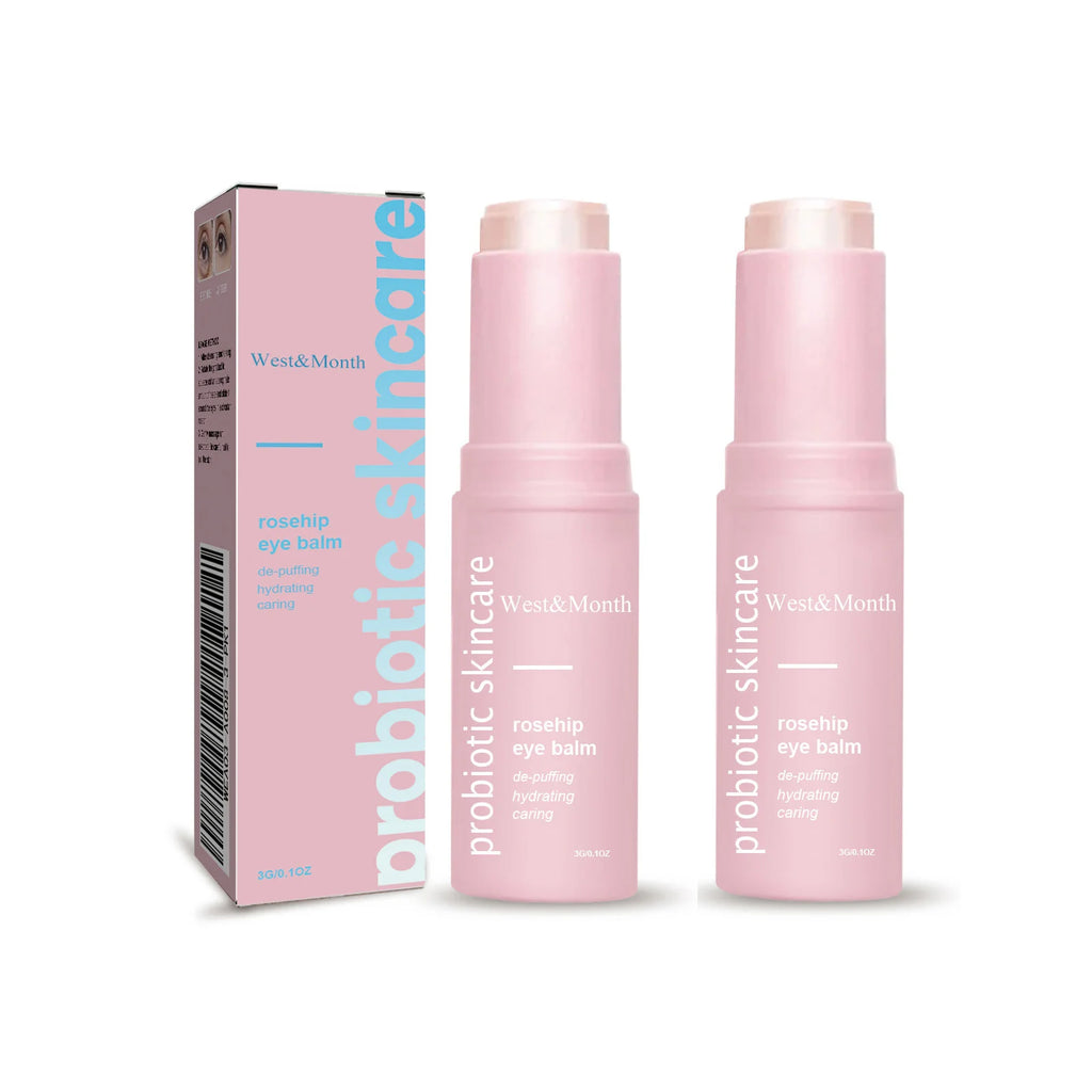 Women Extra Renewing Rosehip Eye Balm Face Lifting Moisturizing Balm Stick Fine Lines Removal Hyaluronic around the Eye Care15ml Oasis Select 2pcs