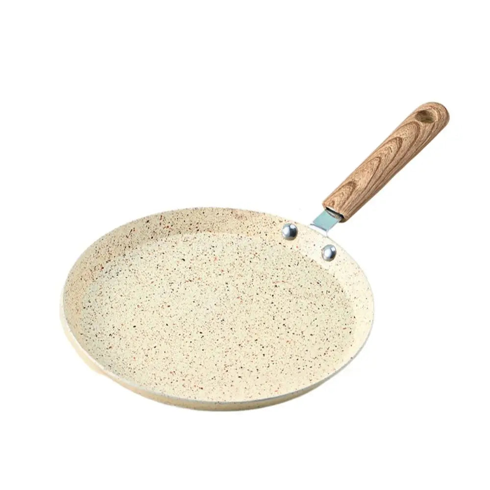 Non-Stick Crepe Pan Aluminum Wooden Handle | 6, 8 & 10 Inch Crepe & Omelet Pan Oasis Select 18cm