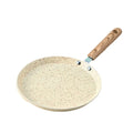 Non-Stick Crepe Pan Aluminum Wooden Handle | 6, 8 & 10 Inch Crepe & Omelet Pan Oasis Select 18cm