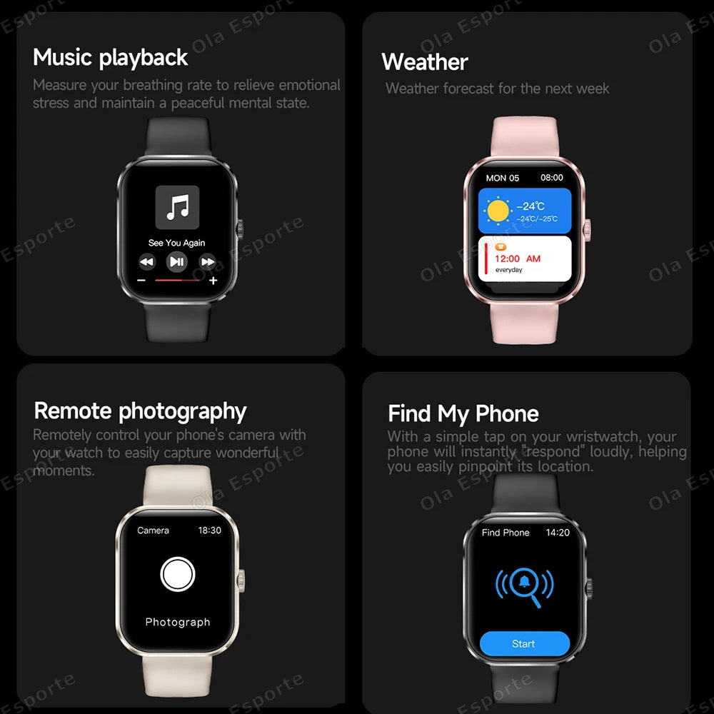 Ola Esporte Smart Watch | Bluetooth Call, AI Voice & Heart Rate