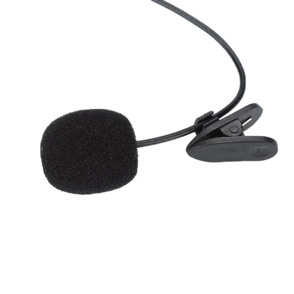 Mini Portable 1.5m Clip-on Microphone Condenser Lavalier Tie Clip Microphone For Audio Studio Wired Mic For PC Laptop Oasis Select
