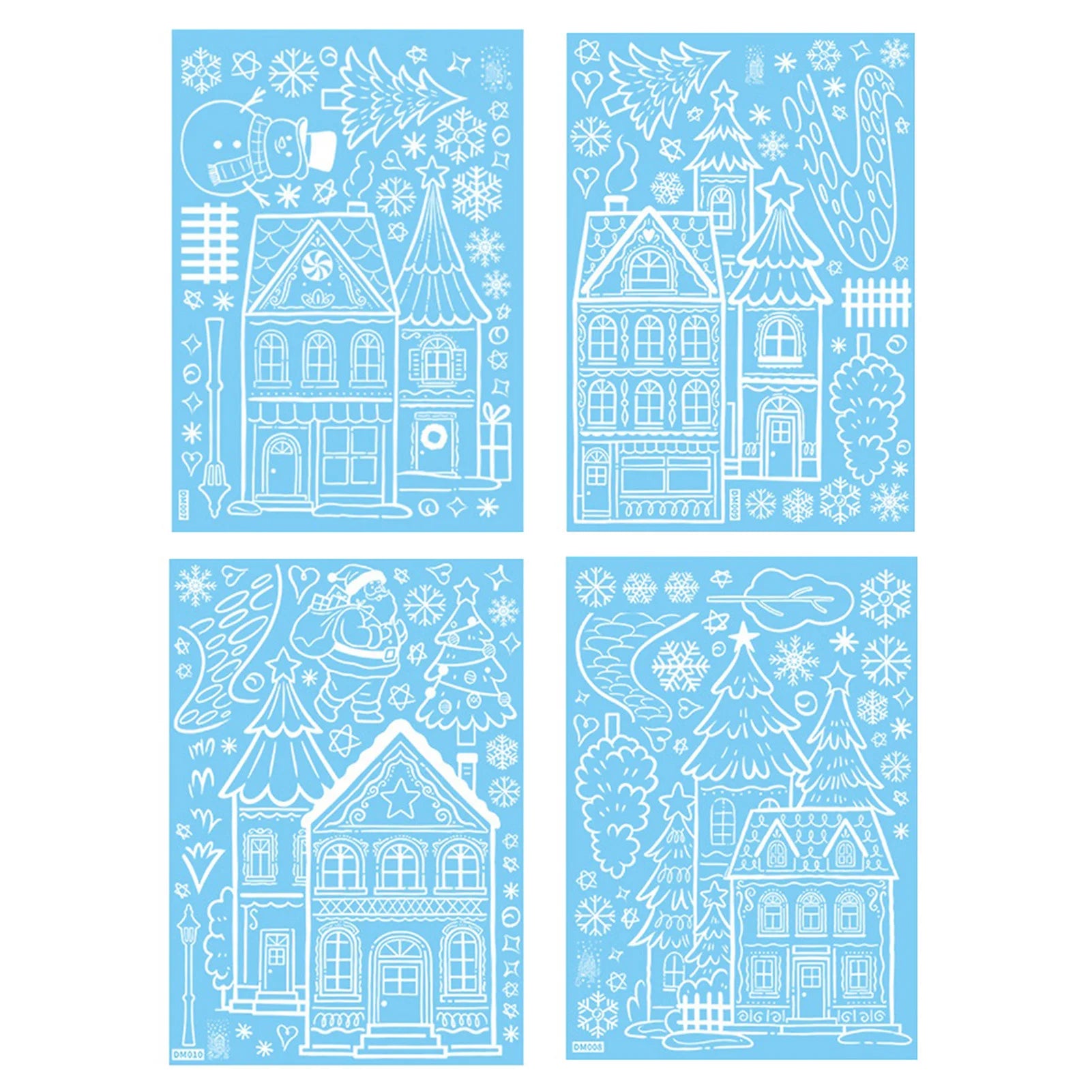 Snowman Christmas Window Clings & Removable Xmas Wall Decals Christmas Window Decals Oasis Select DM7 10