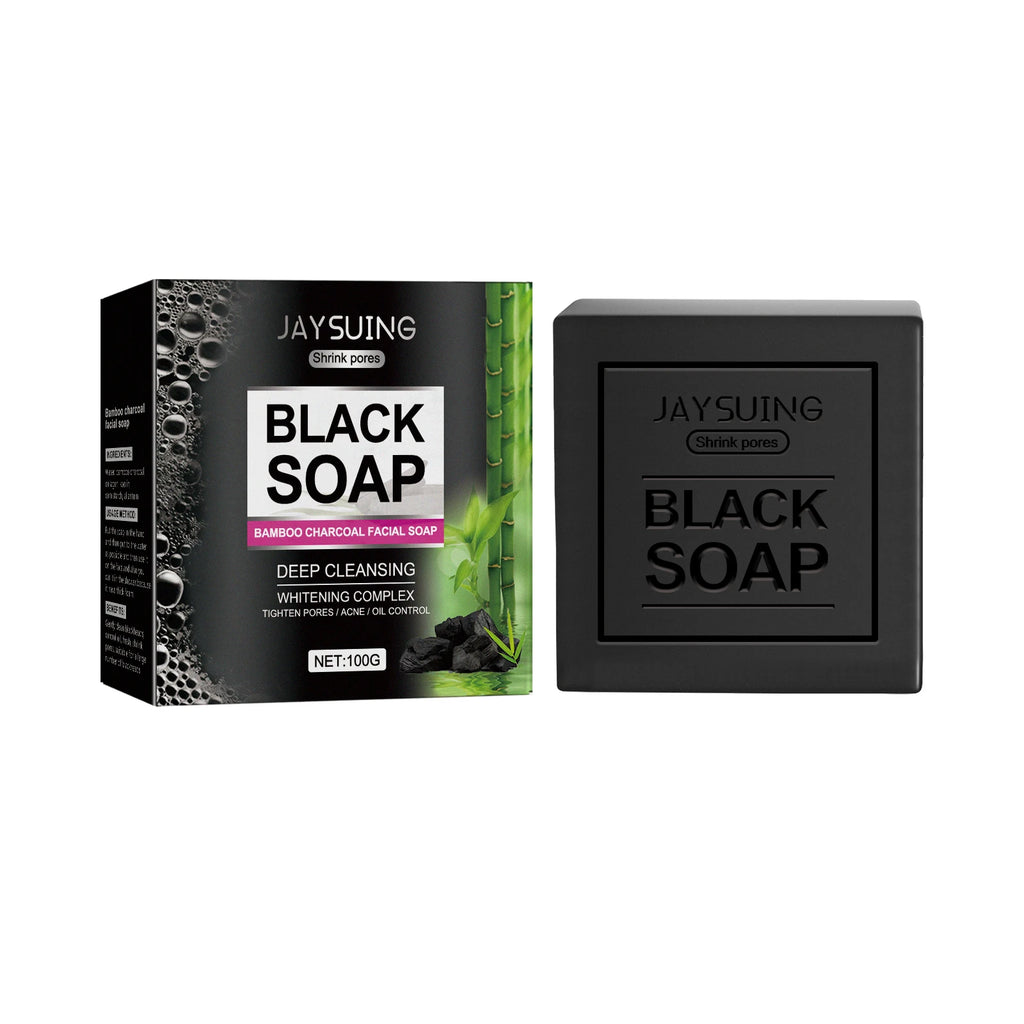 Bamboo Charcoal Face Soap – Blackhead Remover & Deep Cleanser Facial Cleansing Soap Oasis Select 100g