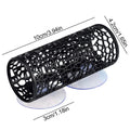 Fish Tank Tunnel Hollow Suction Small Safe Fish Tank Cave Betta Habitat Resting Shelter Ornament for Aquatic Pets Cichlids Oasis Select Black