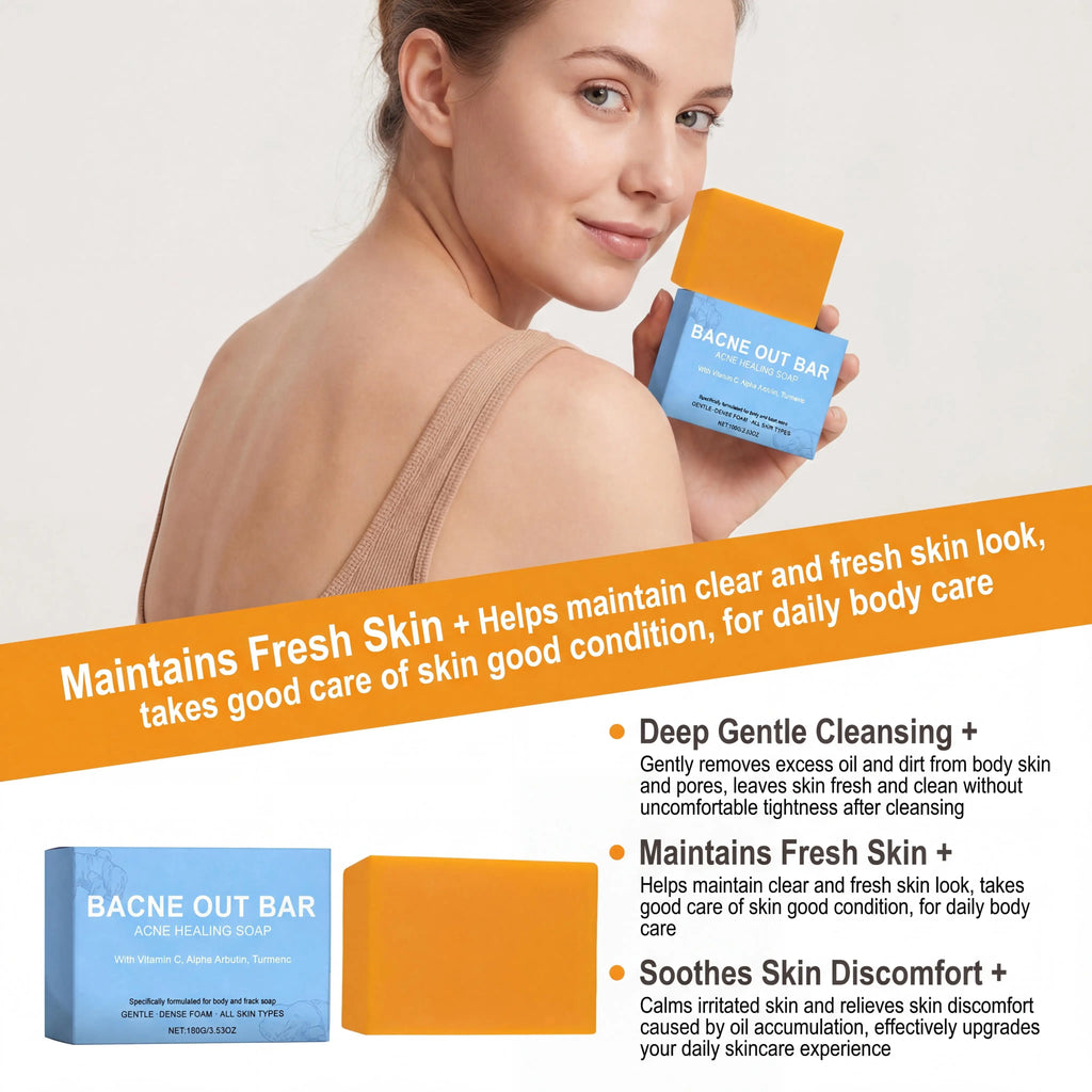 Turmeric Body Soap – Acne, Exfoliating & Odor Control 100g Cleansing Body Soap Oasis Select