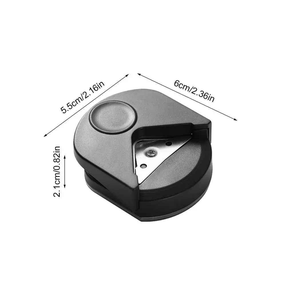 1PC Corner Rounder Punch Paper Portable Trimmer Cutter for Cutting DIY Card Photo Hole Angle Scrapbook Office Craft Tool Oasis Select Black