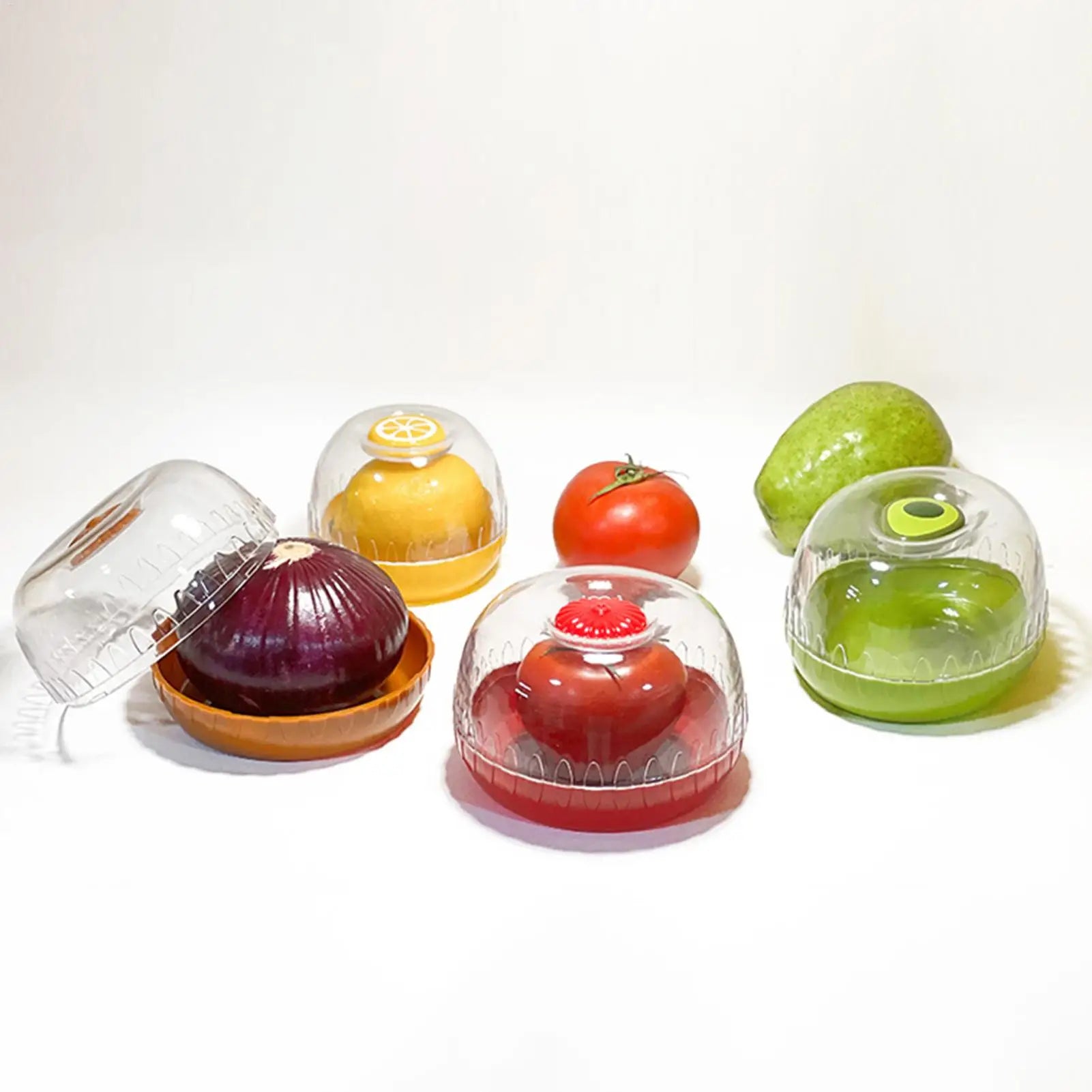 Fruit Storage Bowl Household Airtight Fruit Containers Portable Tomato Storage Container Food-Grade Fruit Bowl for Lemon Avocado Oasis Select