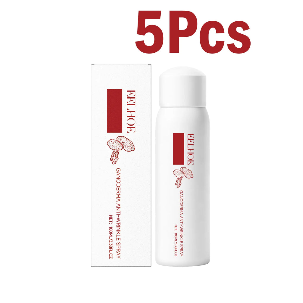 Lingzhi Moisturizing Facial Toner Spray Anti-Wrinkle Hydrating Brightening Refreshing Non-sticky Rejuvenating Ganoderma Face Mis Oasis Select 5 x 100ml Boxed