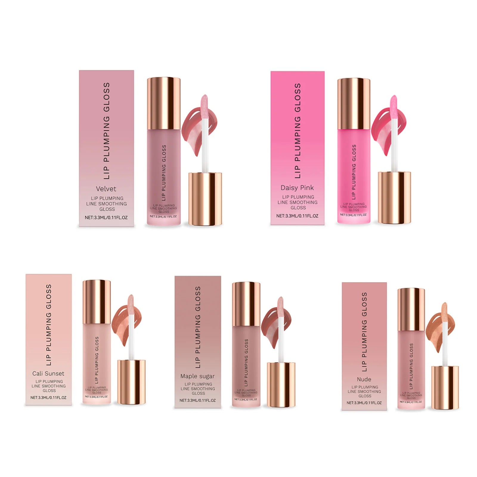 Crystal Plumping Lip Gloss – High-Shine Hydrating Lip Oil