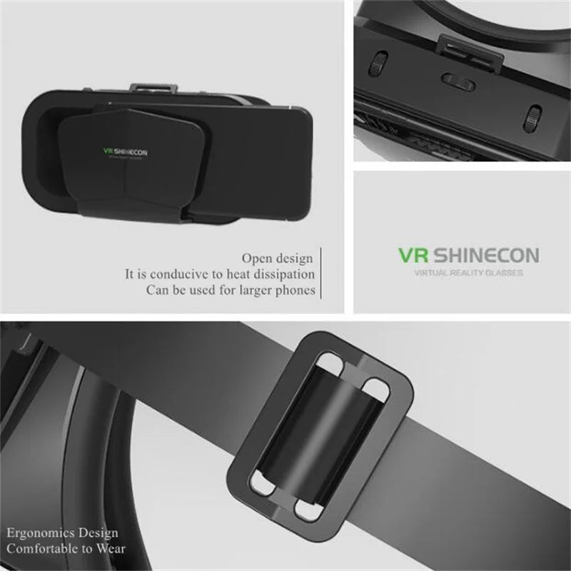 VR Glasses Headset 3D Virtual Reality for 4.7–7" Smartphones