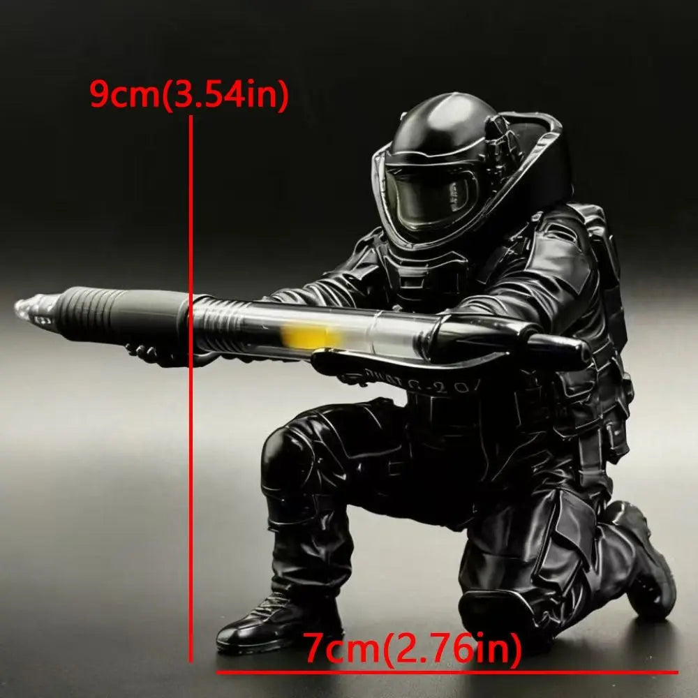 Creative 3D Printed Disposal Unit Pen Holder Unique Gift Plastic Warrior Pen Holder Funny Desk Organizer Gift for Men Oasis Select