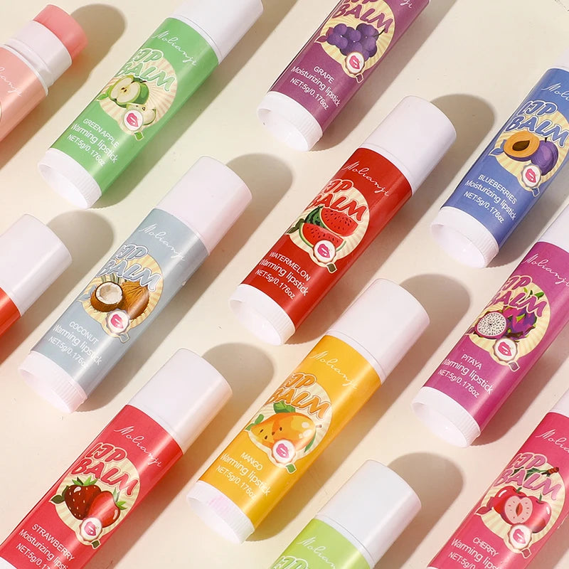 12-Piece Fruit Lip Balm Set – Moisturizing & Alcohol-Free Lip Balm Set Oasis Select
