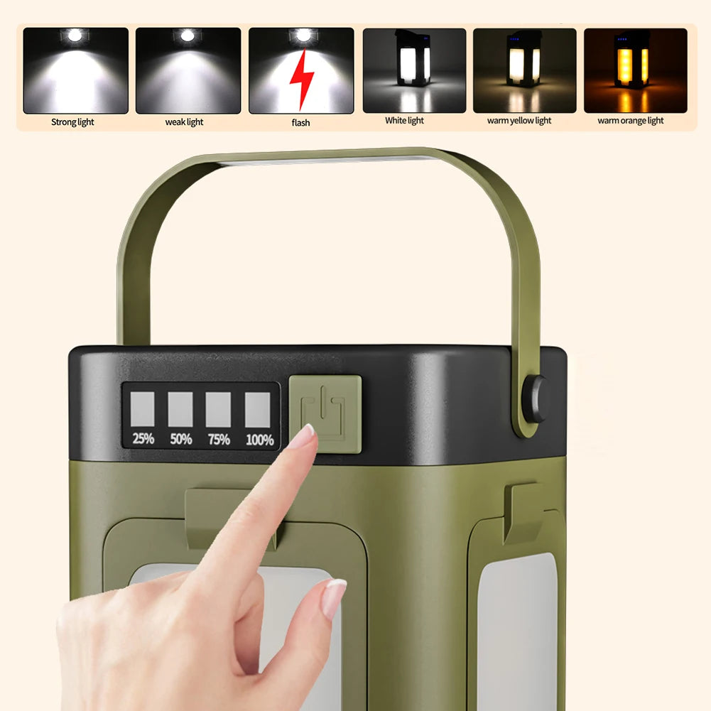 Shunmaii Solar Camping Lantern – Foldable Rechargeable LED Light Solar Camping Lantern Oasis Select spain
