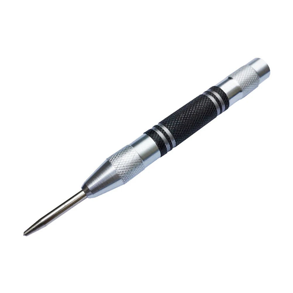 5inch Automatic Center Punch Spring Loaded Marker Wood Metal Glass Steel Press Dent Drill Location Hand Tool ﻿ Oasis Select