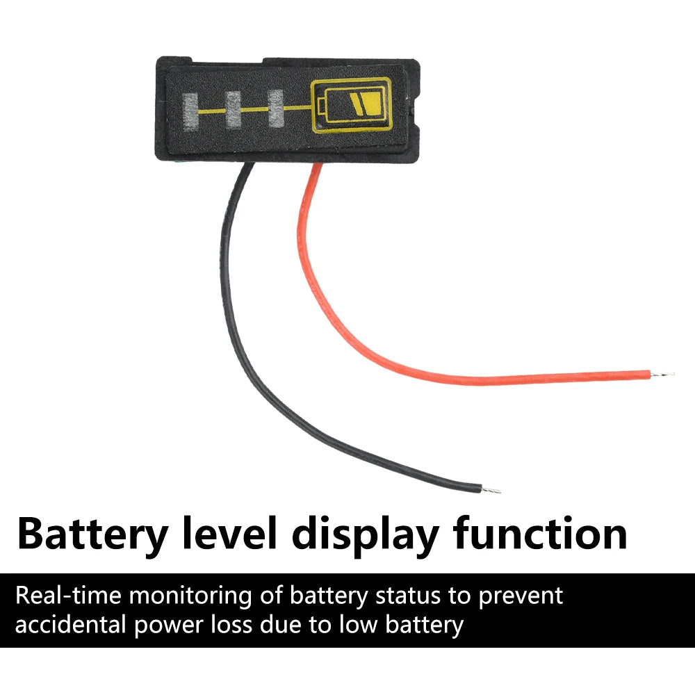 5S 18V 21V Electric Drill Screwdriver Battery Capacity Indicator LED Display 18650 Batteries For Makita Lithium Battery Display Oasis Select Yellow