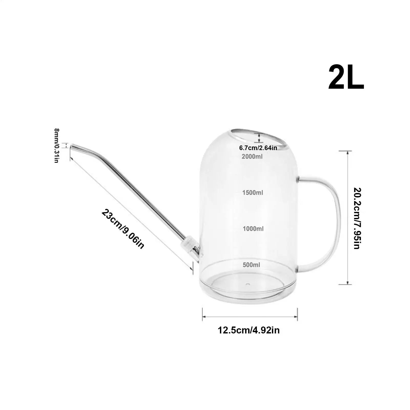 Indoor Watering Cans for House Plants 2L Long Spout Flower Watering Pot Planting Devices for Patio Christmas Outdoor Lawn House Oasis Select