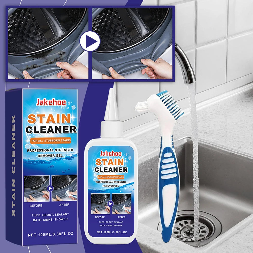 Grout Cleaner Gel for Tiles, Bathroom & Kitchen With Brush