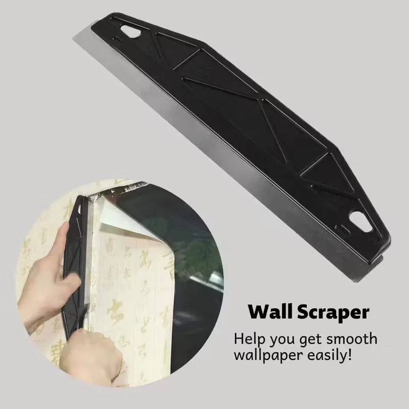 1-10PCS Stainless Steel Wallpaper Scraper Putty Knife Plastic Handle Drywall Mud Trowel for Paint Removal Caulk Home DIY Oasis Select