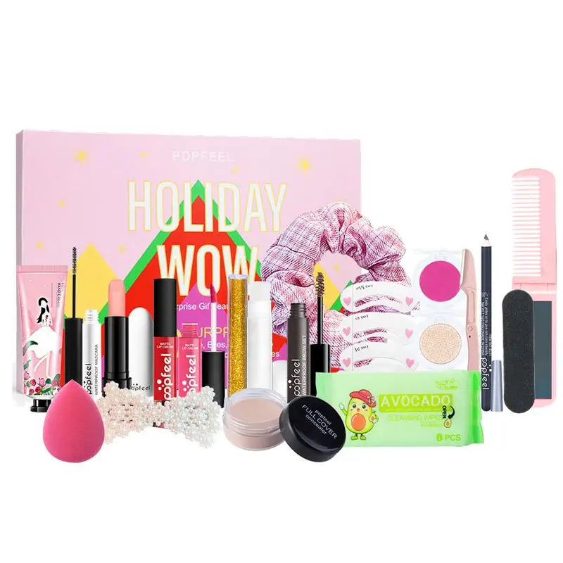 Christmas Advent Calendar Makeup Gift Box Set for Women Advent Calendar Makeup Set Oasis Select