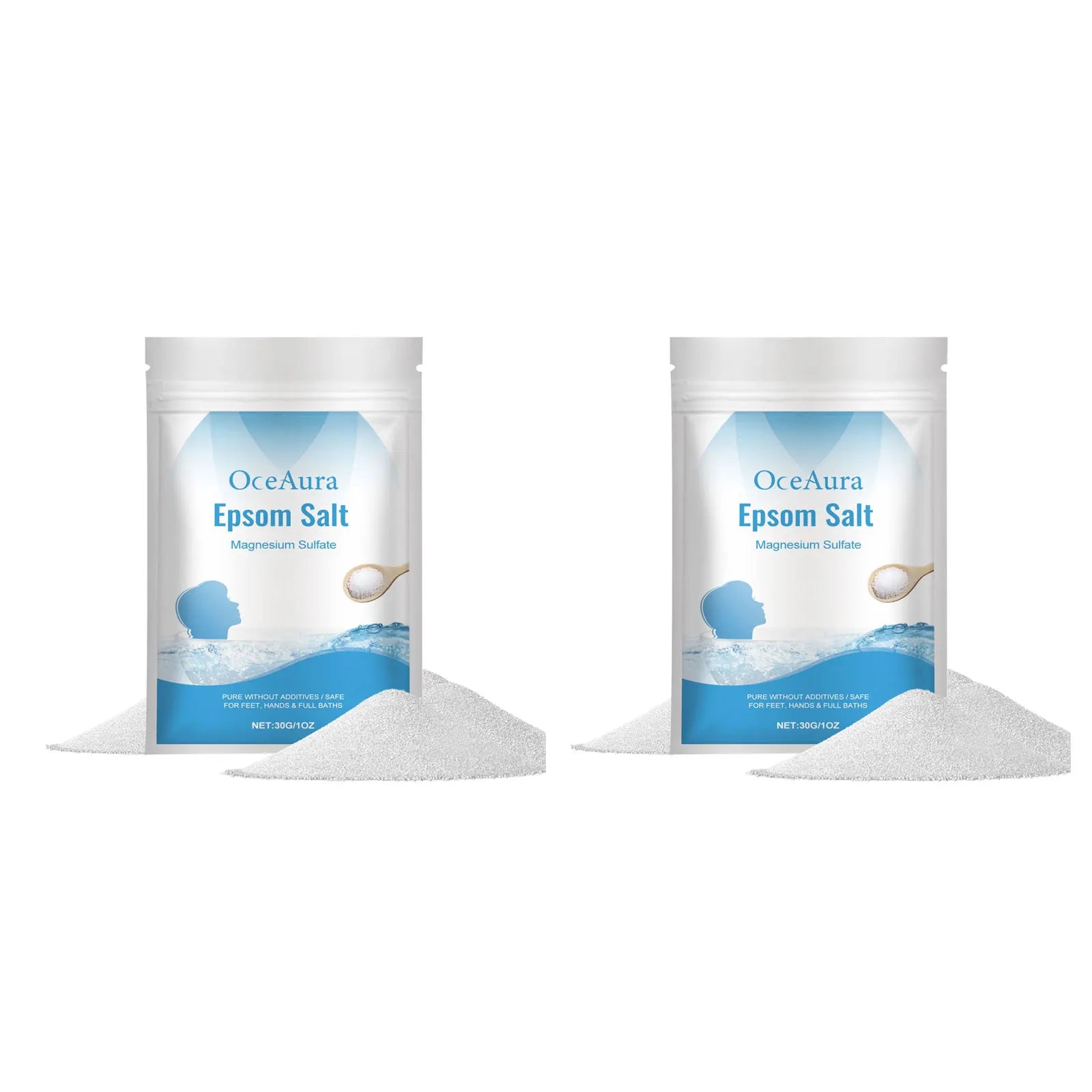 OceAura Natural Sea Salt Bath Scrub – Exfoliate & Moisturize Skin