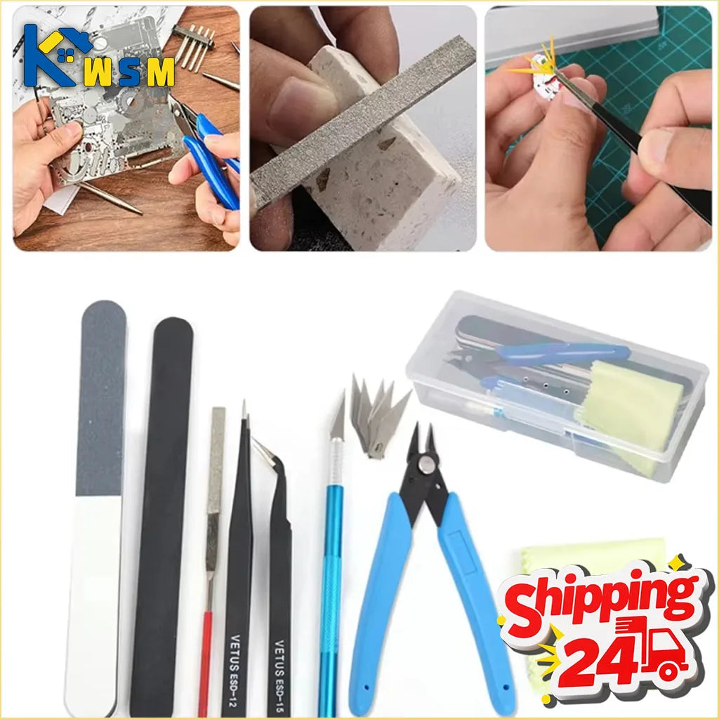 Model Making Basic Tools Handmade Model Car Hobby Building Repair and Assembly Tools Starter Kit for DIY Craft Projects Oasis Select
