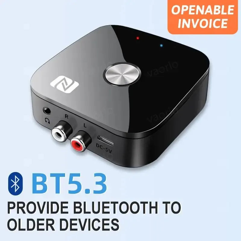 NFC Bluetooth 5.3 Audio Receiver 3.5mm AUX R/L RCA Stereo HIFI Music Wireless Adapter With Mic USB U-Disk Play Remote Control Oasis Select