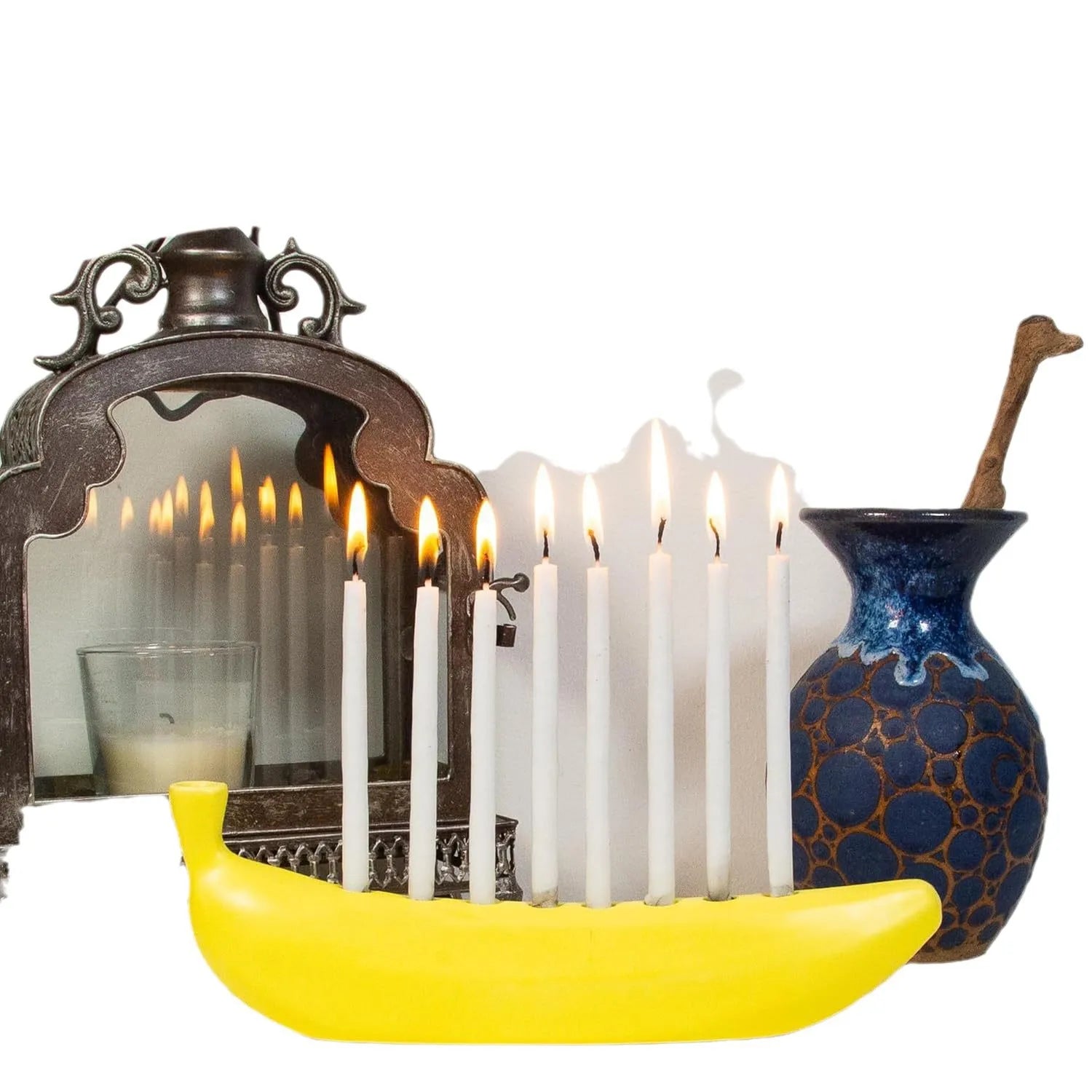 Creative and Fun New Portable Banana Candle Holder - Banana-themed Candle Holder No candles Oasis Select