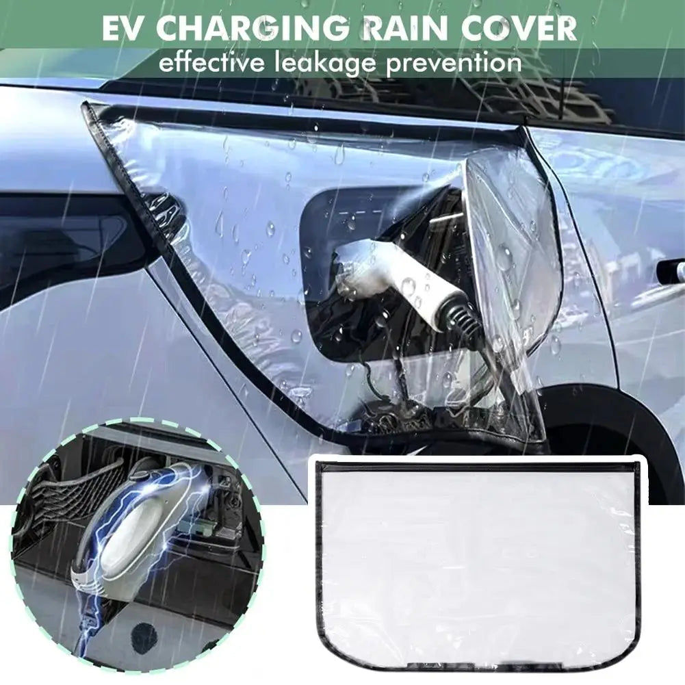 EV Charging Port Rain Cover – Universal Waterproof PVC Shield