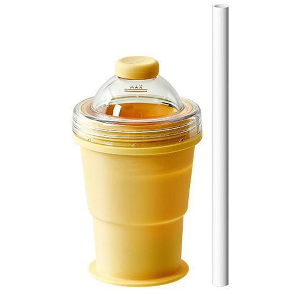 2-in-1 Collapsible Silicone Ice Ball Maker Cup | Foldable Tumbler