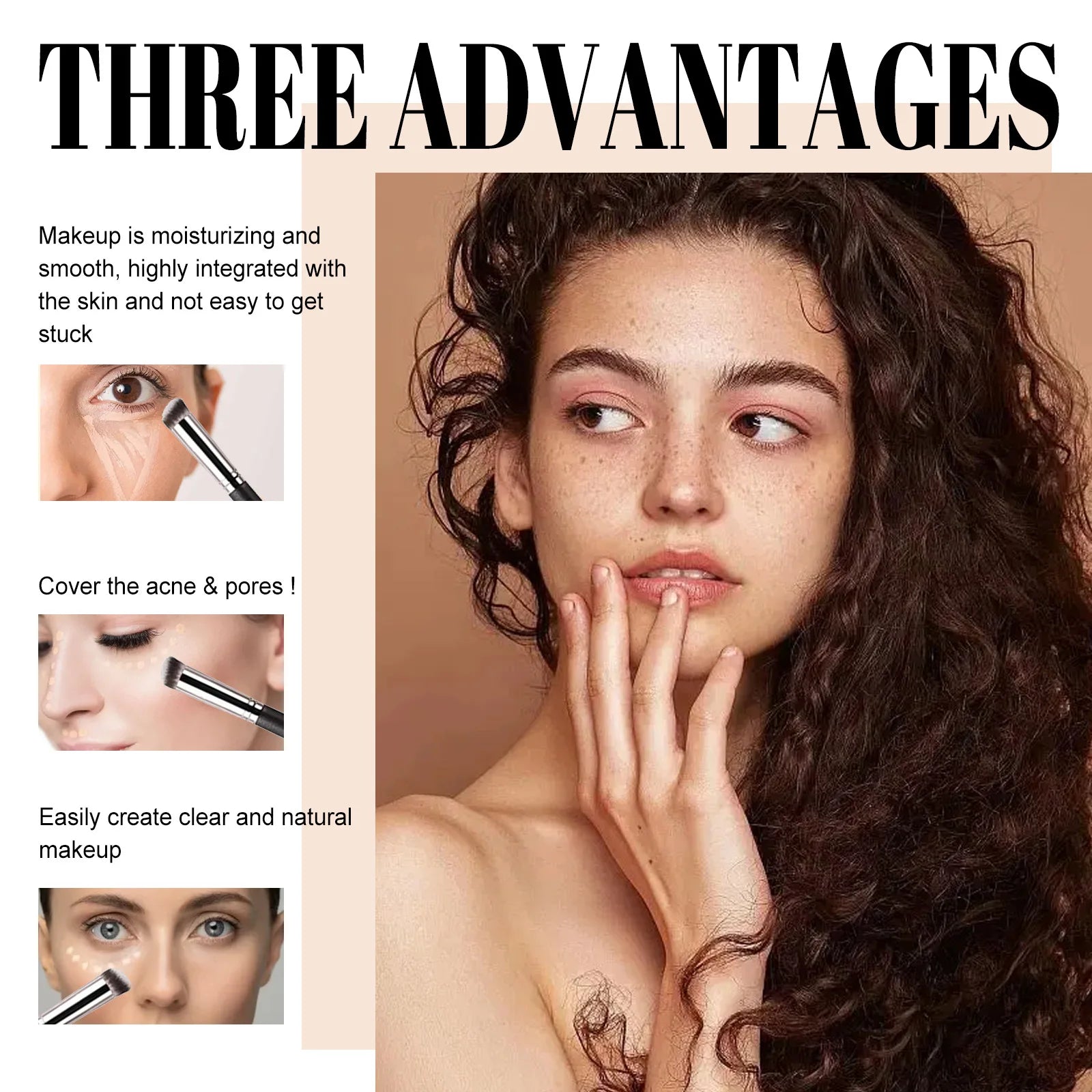 Three Color Concealer Eyeshadow Full Cover Black Eye Circles Long Last Matte Contour Repair Foundation Professional Makeup Cream Oasis Select
