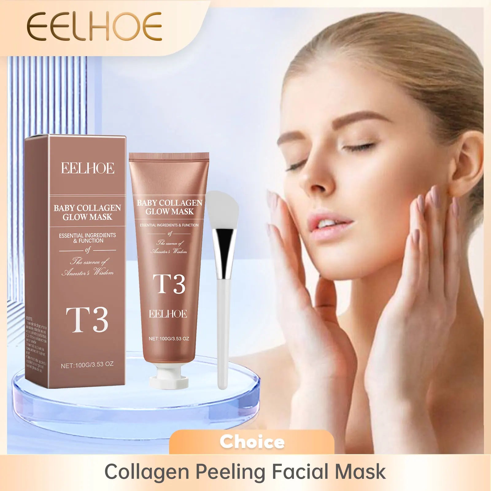 EELHOE Collagen Peel-Off Mask – Blackhead & Deep Pore Cleanser Collagen Peel-Off Mask Oasis Select