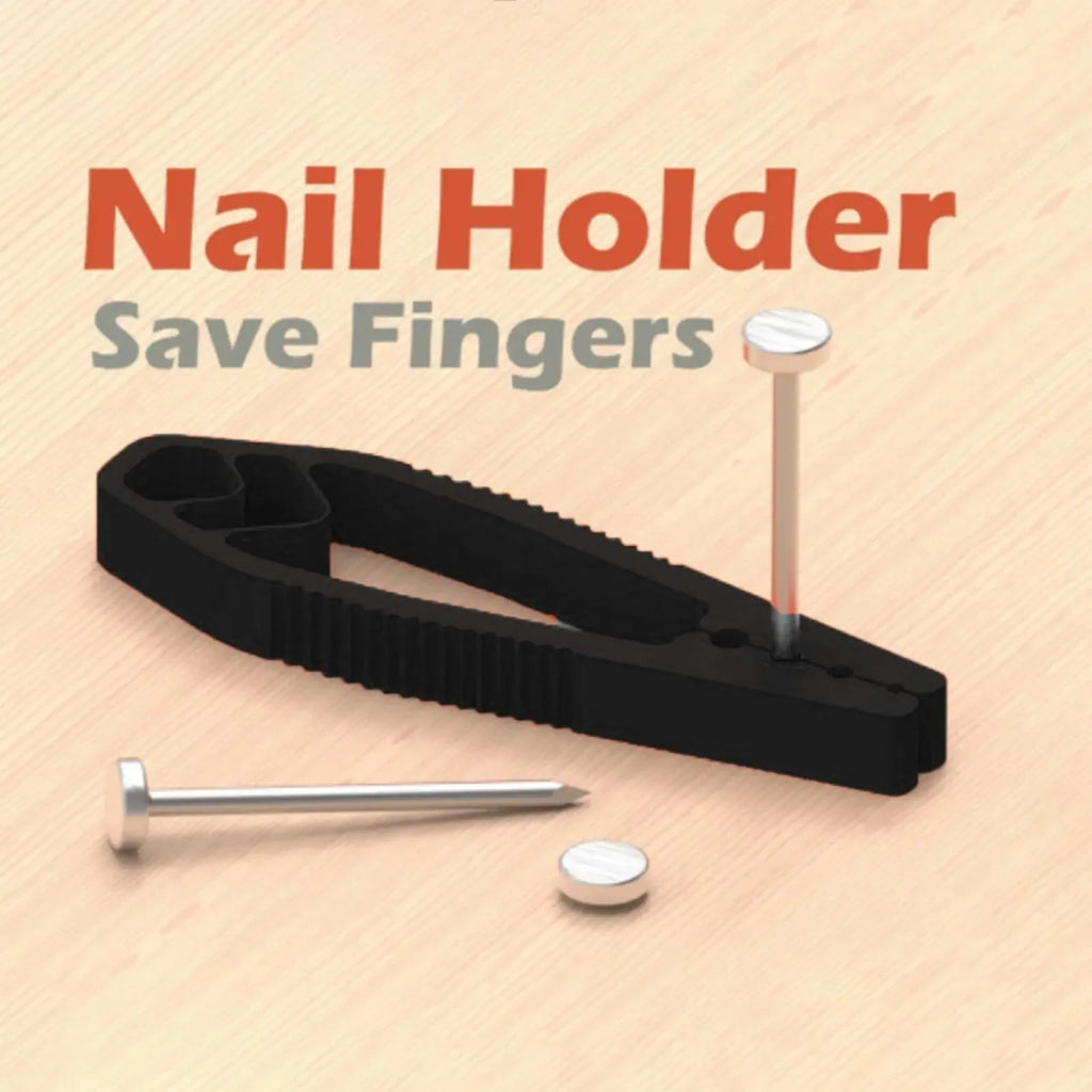Portable Nail Fixer Tool Woodworking Nail Fixer Plastic Sliding Joint Pliers Protect Fingers for Maintenance and Woodworking Oasis Select 1pc-black