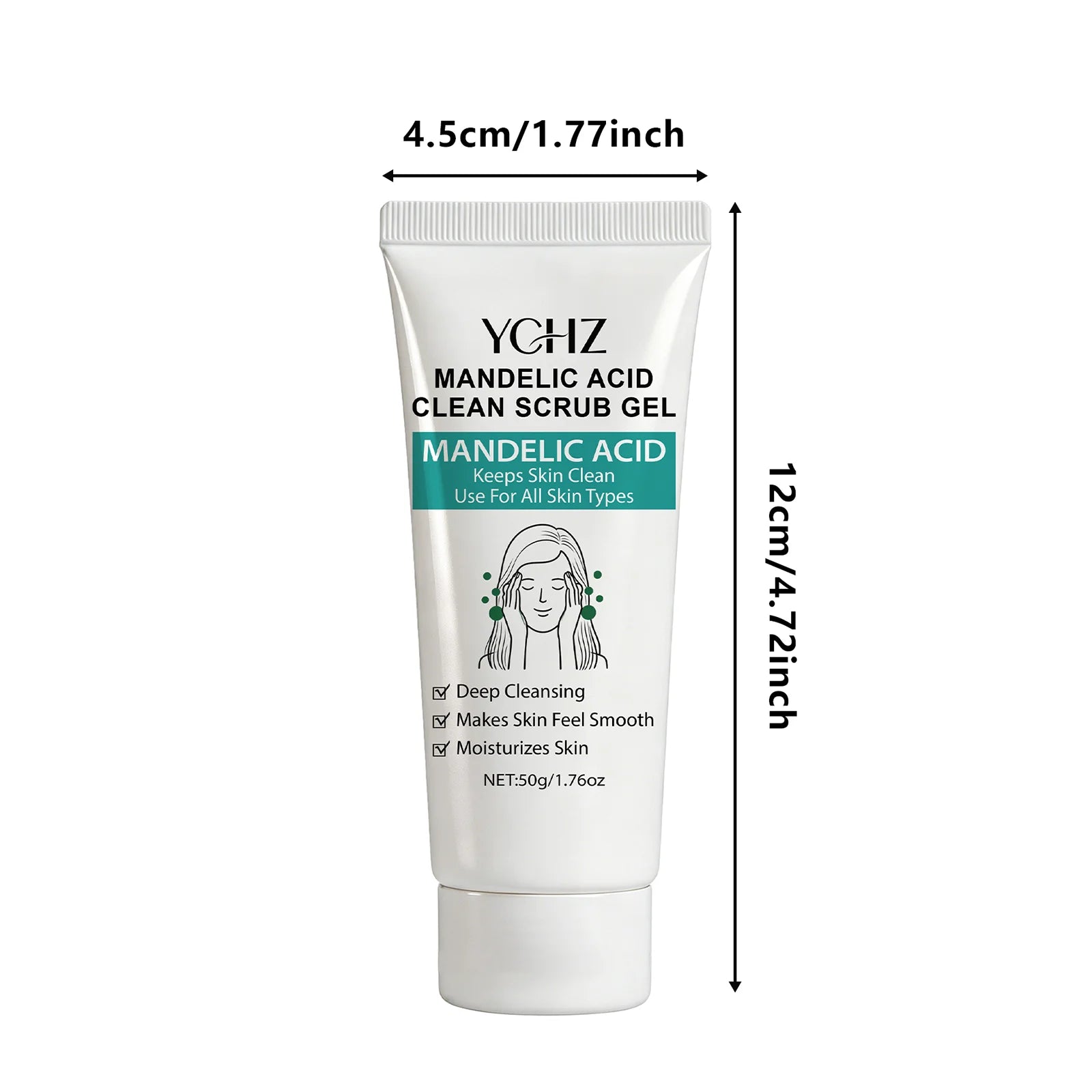Mandelic Acid Cleansing Gel – Aloe Vera & Rose | 50g