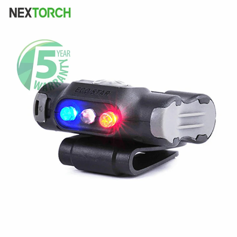 Novelties Lamp Night Lights Led Warning Lamp Police Inspection Chest Clip Blue-Red Flash Portable Shoulder Light Oasis Select Default Title