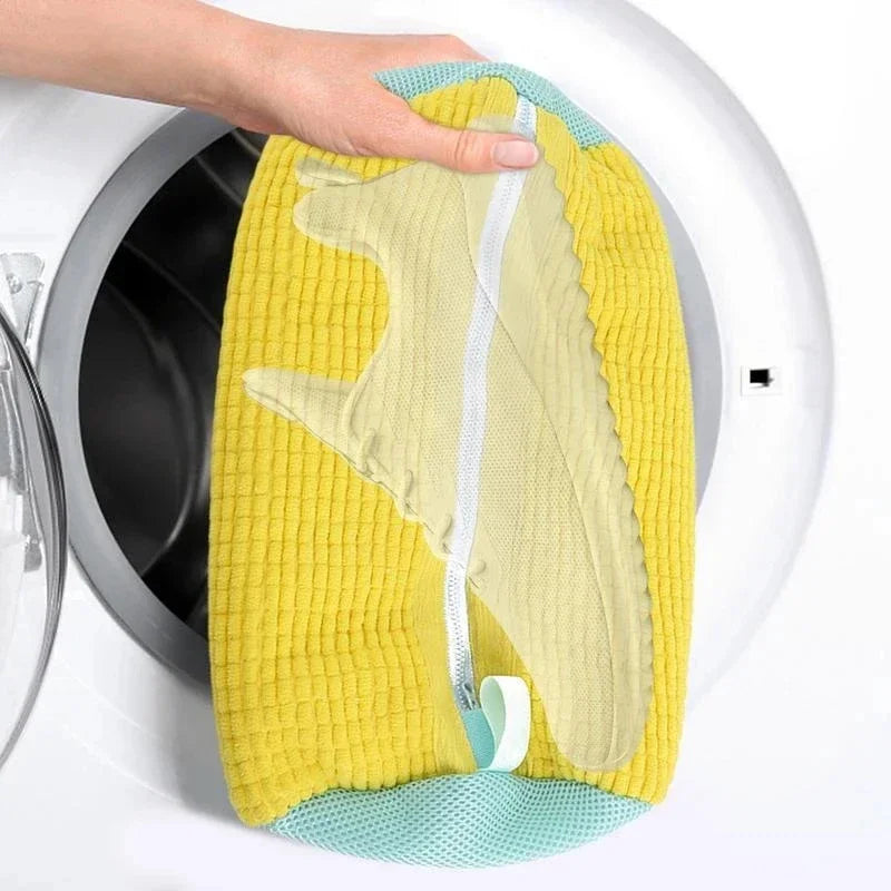 1/2PCS Washing Shoes Bag Cotton Laundry Fluffy Fibers Easily Remove Dirt Washing Bags Anti-Deformation Shoes Clothes Organizer Oasis Select