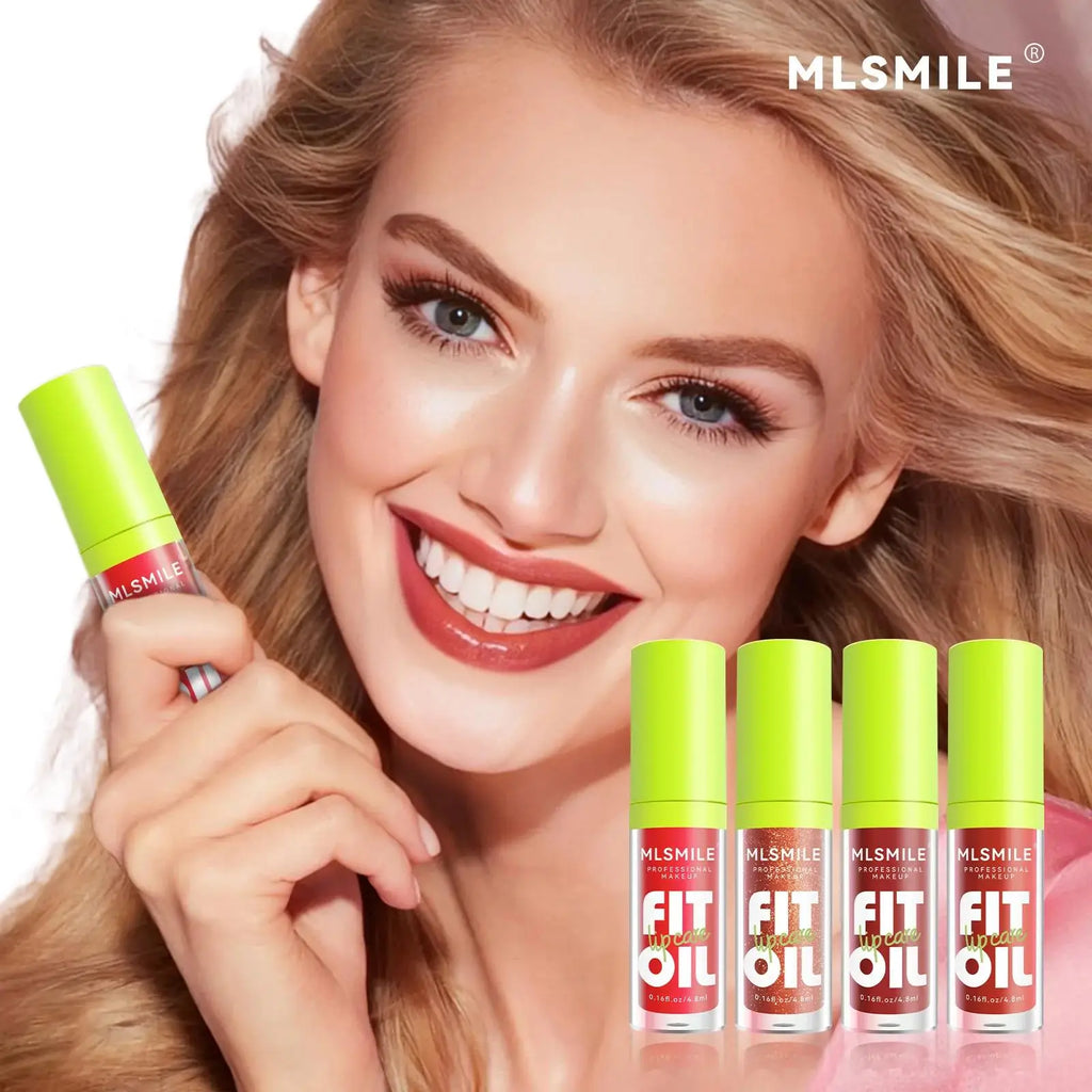 4pcs Set Mirror Pearl Lipgloss Long Lasting Hydrating Moisturizing Clear Lip Balm Oil Multi Color Lip Enhancement Oasis Select