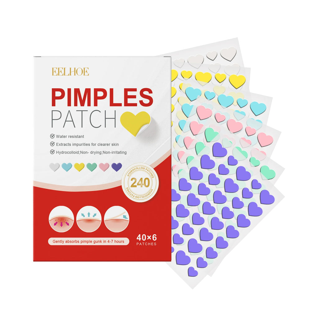 240pc Salicylic Acid Acne Pimple Patches – Fun Shapes Acne Pimple Patches Oasis Select Heart 240Pcs