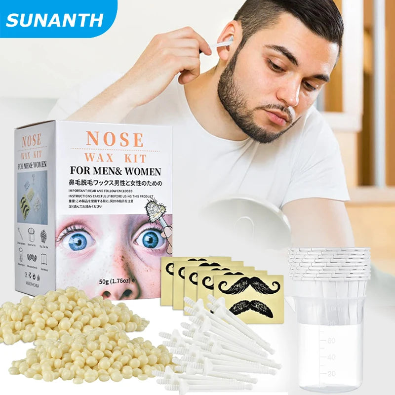 2026 Portable Nose Wax Kit For Nose Hair Removal Painless Paper-Free Nose Cleaning Waxing Kit Unisex / 1PACK Nose Wax Sticks Oasis Select