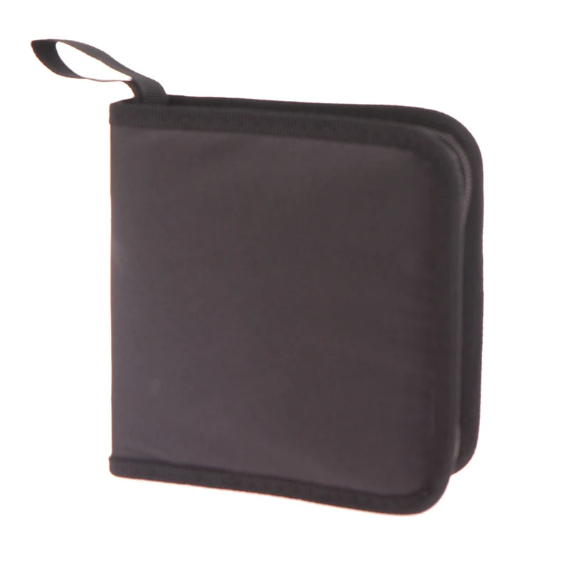 40-Disc Oxford CD DVD Storage Case – Zipper Organizer