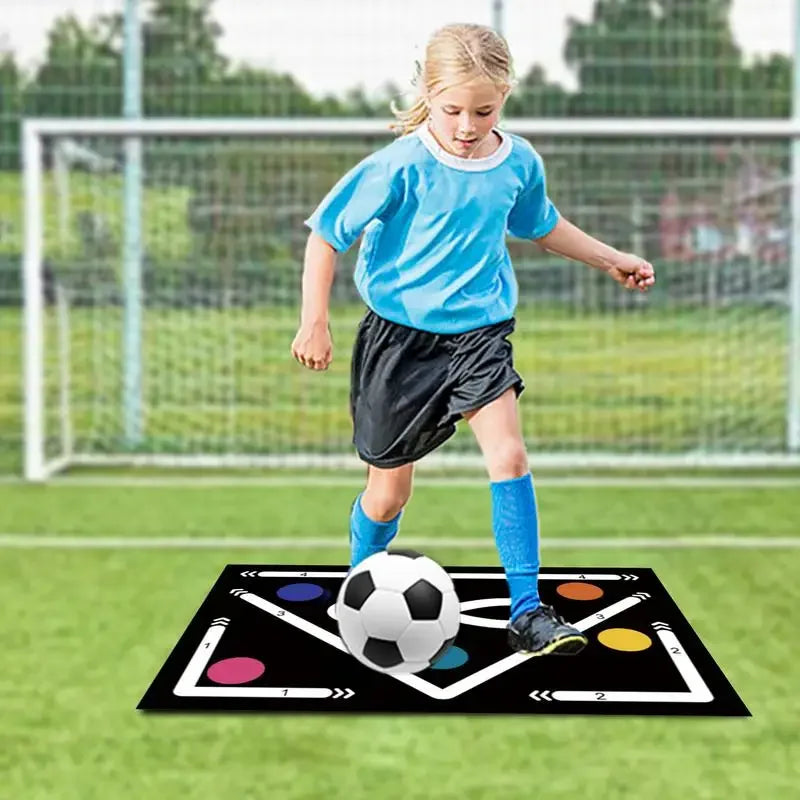 Soccer ball control training mat | Stable and silent rubber base | Digital Guidance Design | Improve ball sense, daily training Oasis Select