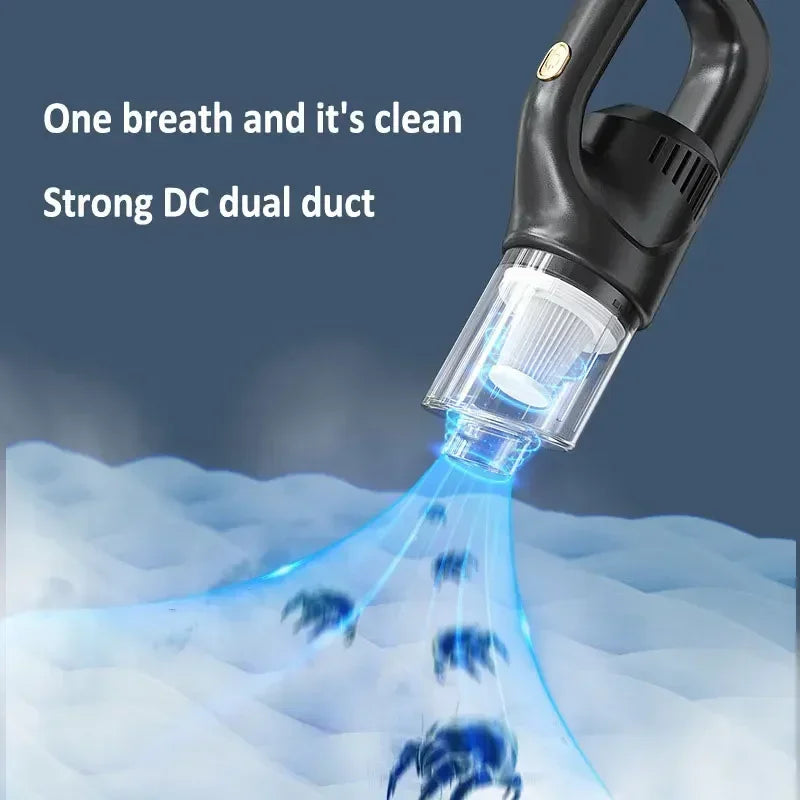 Car Vacuum Cleaner 2 in 1 60000PA Wireless Cleaner Handheld Chargeable Compressed Air Duster Vacuum Cleaner For Home Office Oasis Select