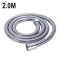 New 304 Stainless Steel High Pressure Shower Head 3 Modes Large Flow Sprayer Anti-Fall Shower Faucet Bathroom Accessories Oasis Select 2.0m Sliver Hose