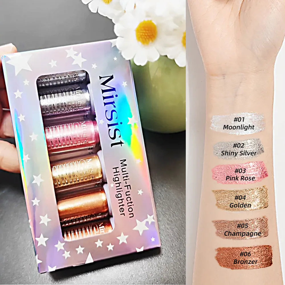 Mirsist Liquid Highlighter & Concealer Set – Pearlescent Glow