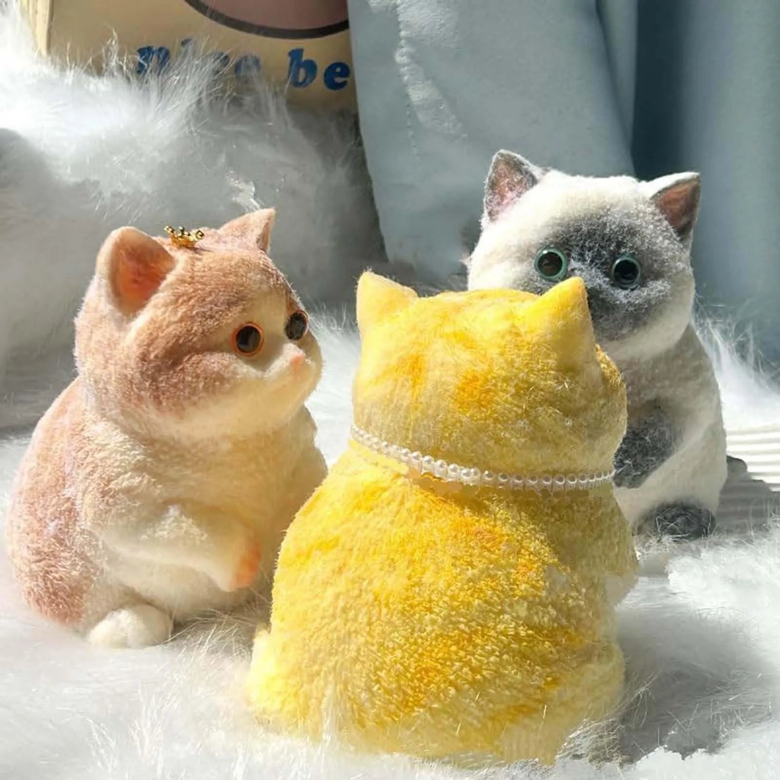 Taba Cute Chubby Cat Orange Cat Plush Soft Sticky Girl Kids Birthday Gift Fidget Toy Pet Ornaments Gifts Oasis Select