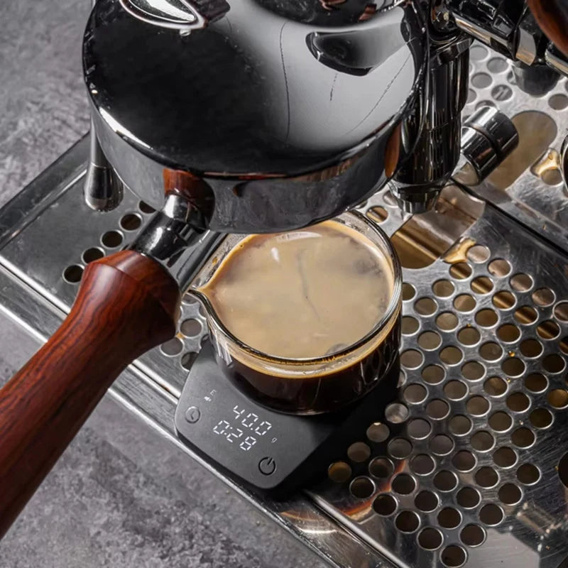 WISH Mini Coffee Time Scale, Italian Coffee Bean Weighing Scale, Kitchen Small 0.1G Coffee Electronic Waterproof Scale Oasis Select